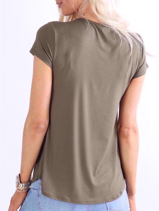 Otine Short - Enkel blus med korta ärmar (bestseller)
